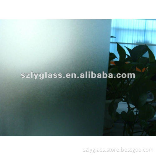 sandblasted glass
